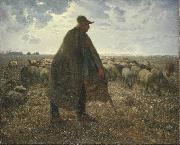 Jean Francois Millet Shepherd Tending His Flock oil painting on canvas
